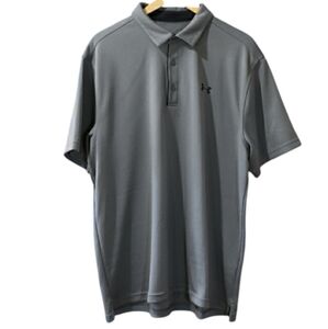 Under Armour Gray Polo Shirt Classic Fit XL